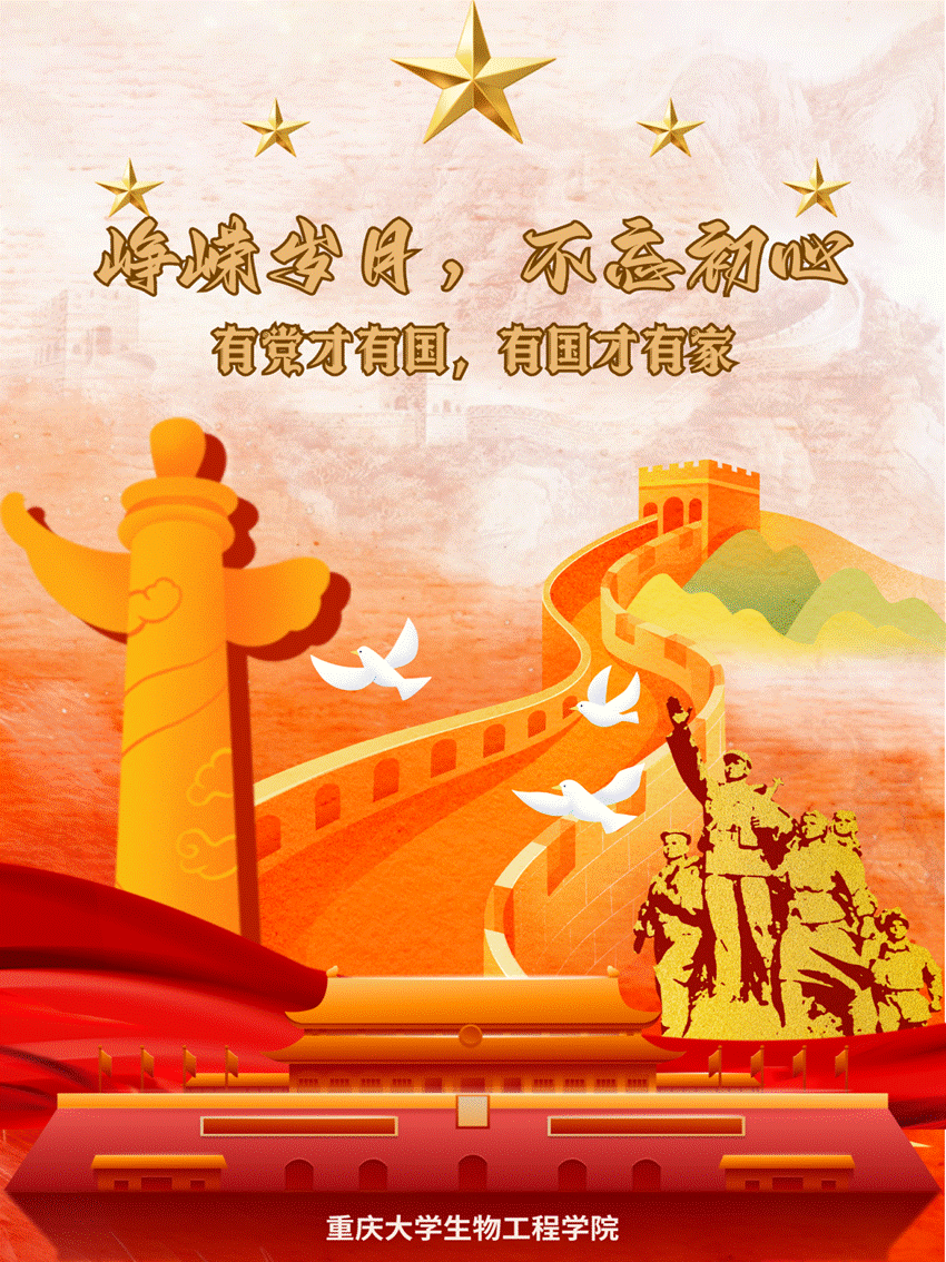 王俊人-202319021100T -海报-峥嵘岁月,不忘初心